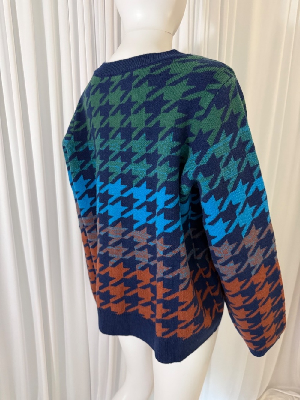 G by Giuliana Black Label Multicolor Houndstooth Sweater – Size 1X – NWOT - Picture 5 of 16